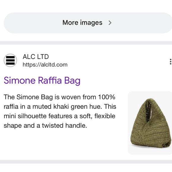 NWT • Simone raffia bag from ALC in hazel - Picture 7 of 14